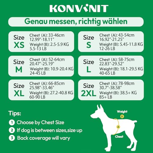 KONVINIT Schwimmweste Hund,Hundeschwimmweste,Schwimmwesten für Hunde -Dog Life Jacket für Kleine Mittel Große Hunde zum Bootfahren,Schwimmen,Surfen,Größenverstellbar mit Griff und Reflektoren