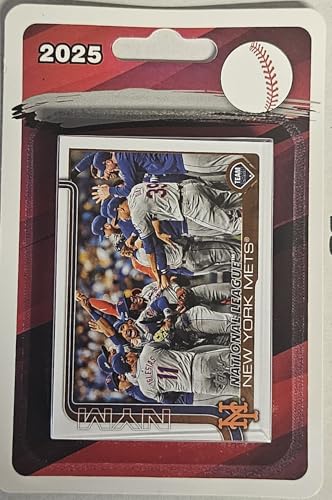 2025 Topps New York Mets 24 Card Blister Pack Team Set Series 1 & 2 Juan Soto Francisco Lindor Edwin Diaz Brandon Nimmo Mark Vientos Plus More
