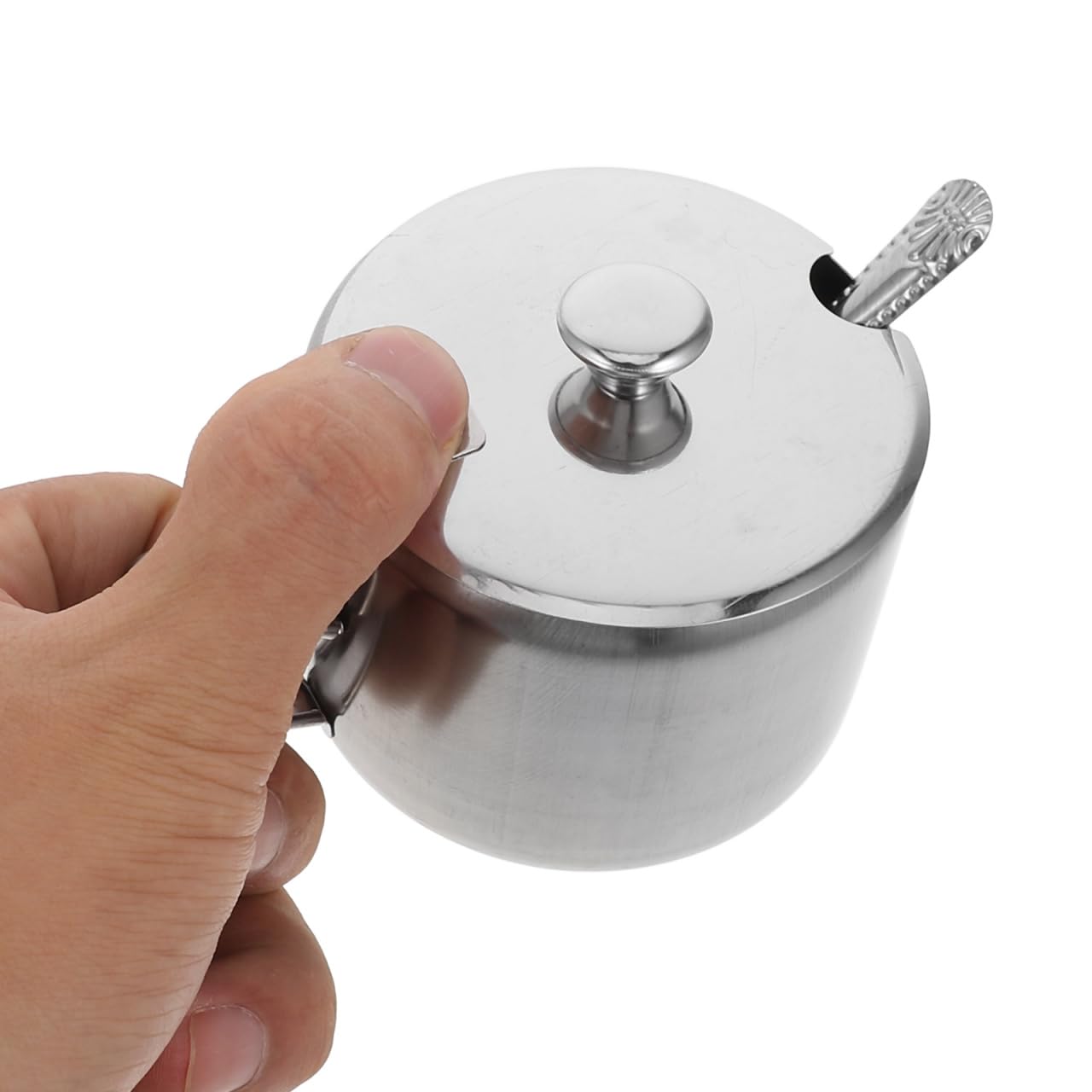 MAGICLULU Barattolo Di Spezie Contenitore Per Lo Zucchero Della Fattoria Pentola Per Condimenti Con Coperchio Sale Zuccheriera in Acciaio Inox Zuccheriere Silver Acciaio Inossidabile