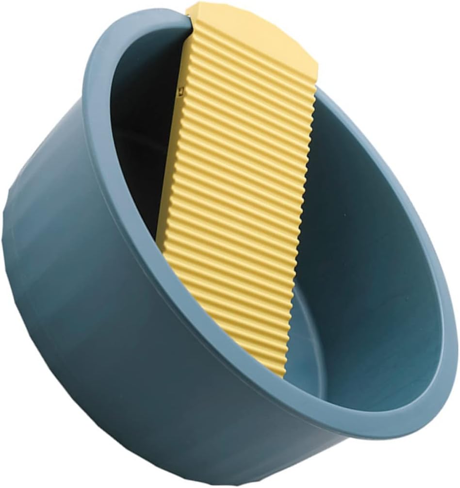 Gadpiparty Elegant Grey Wash Basin Set Includes Washboard Basin for Baby Clothes and Laundry Plastic Wash Tub