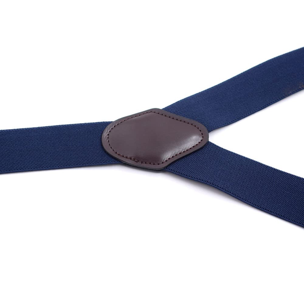 Bretelle uomo, bretelle uomo, Bretelle unisex for adulti da uomo, con 3 ganci, regolabili, elastiche, a Y, da donna, colore solido