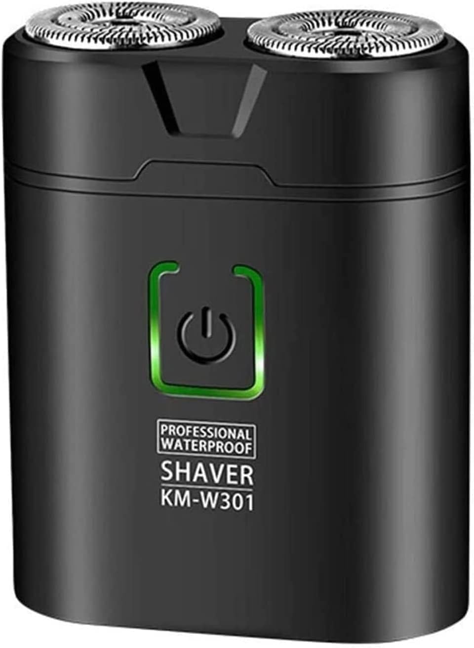 Mini Electric Shaver, USB C Rechargeable Rotary Razor, Wet &amp; Dry Waterproof Facial Hair Trimmer, Portable Cordless Travel Shaver with Dual Stainless Steel Blades for Smooth Close Shave