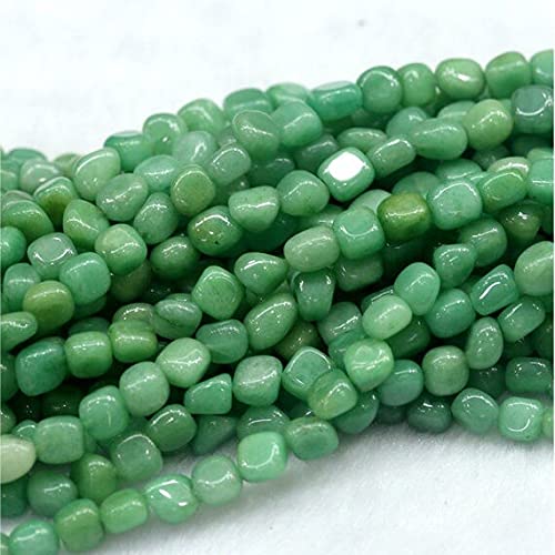 Aventurine verte naturelle en perles pépites de 5x7mm pour création de bijoux DIY