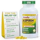 TIME-Cap Labs 1000 Tablets Low Dose Aspirin 81mg Enteric Coated - NSAID Pain Reliever & Fever...