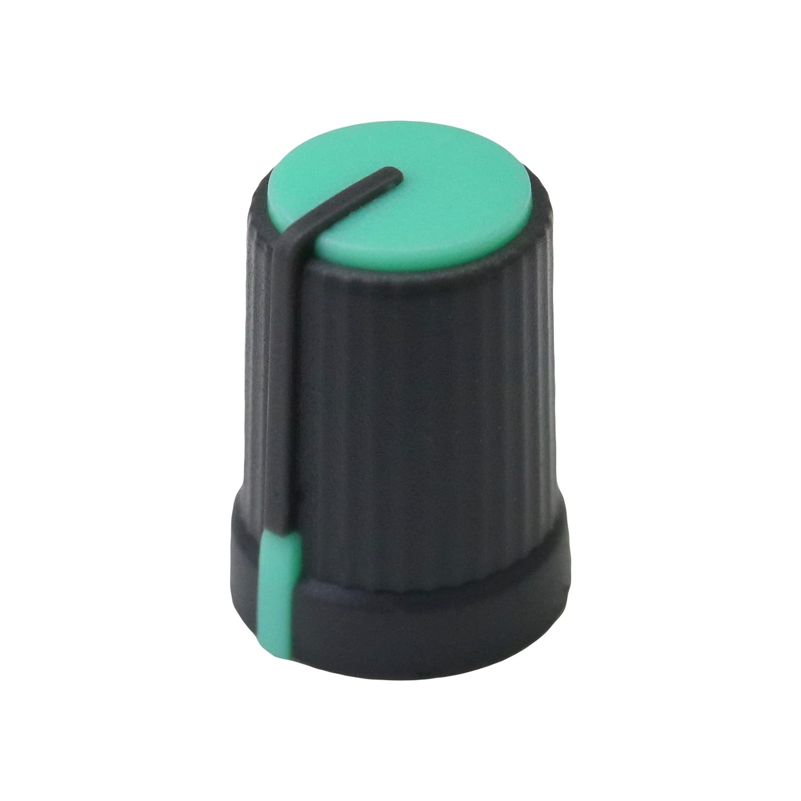 6m D-Shaft Hole Grey Body Colour Cap Mixer Control Knobs Pack of 10 (Green/Dark Grey), Green / Dark Grey - Image 2