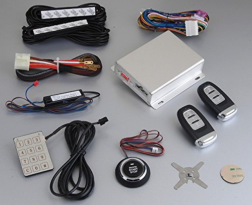 Système d'alarme pour voiture avec démarrage du moteur PKE et clavier tactile de secours