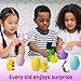 NeveSono 6 Pack Magical Water Hatching Eggs – Grows 600% Surprise Animal Toys for Kids–Add Water to Hatch Axolotl,Penguin,Duck& More Gift for Basket Stuffers, Birthday Party Favors Boys&Girls