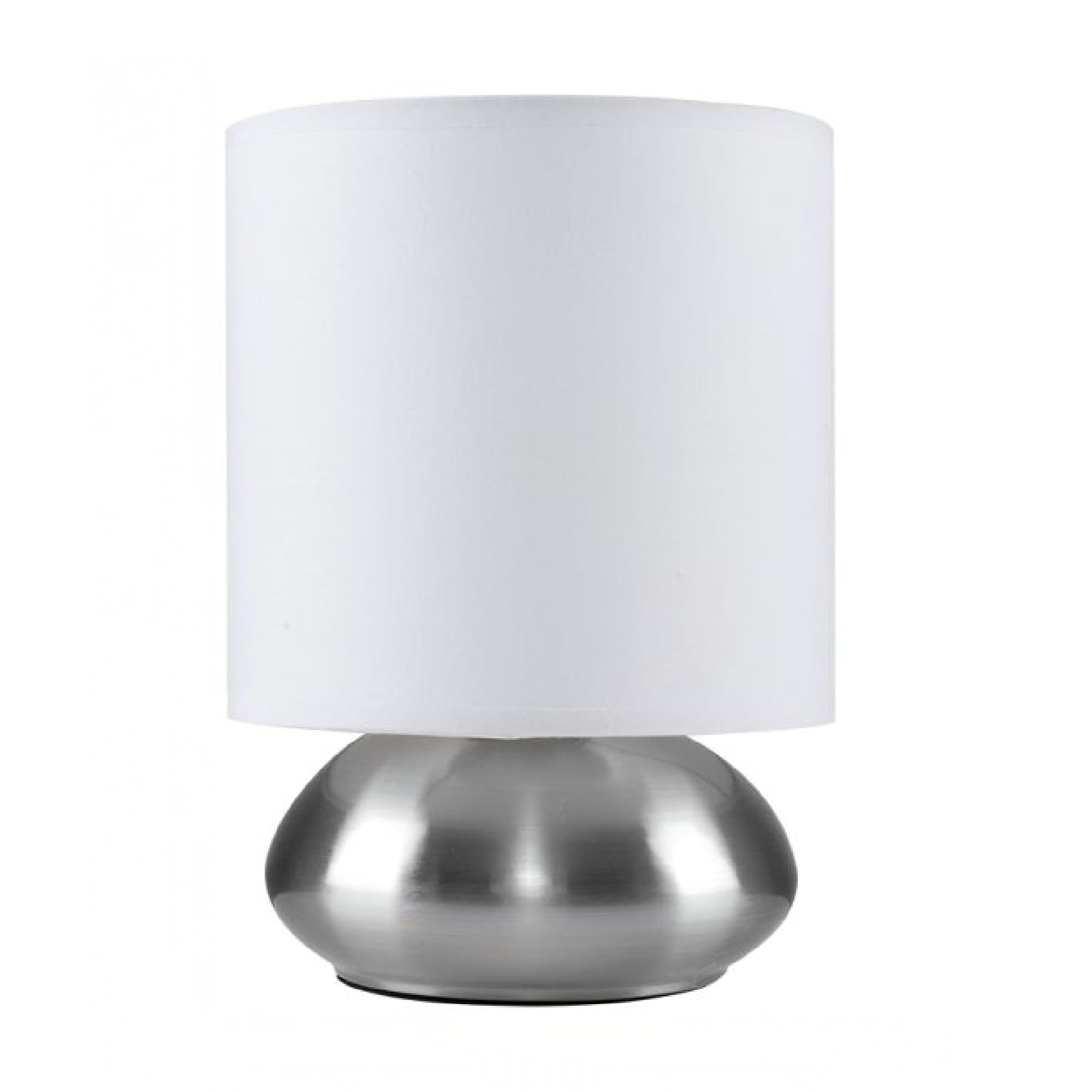Valuelights White | Chrome Touch Table Lamp With Shade | Table Lamps, Home Décor & Improvement Essential | Table Lamps & Home Improvements Essential