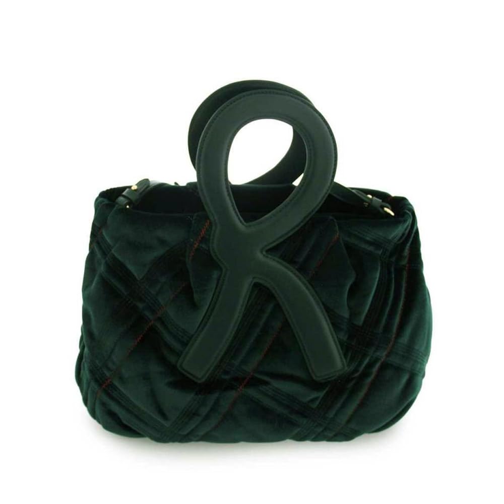 R-Handle Velvet Women's Handbag