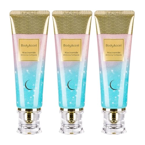 BodyAccel Niacinamide Whitening Toothpaste – Natural Whitening Toothpaste with Niacinamide, Gentle...