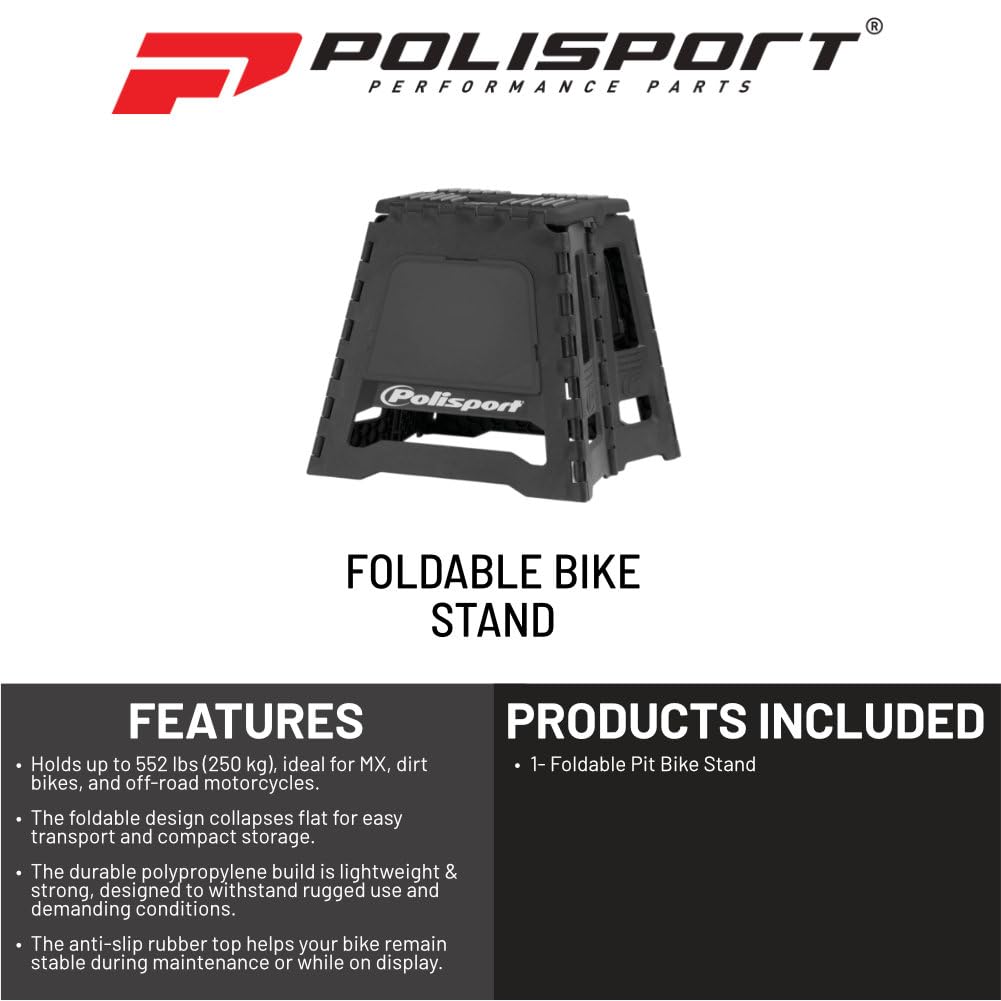 Amazon.co.jp: Polisport 折りたたみ式ピットバイクスタンド – 軽量で