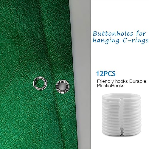 Rideau de douche polyester moderne vert pour créer un espace bien-être zen - 5