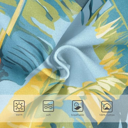 KLL Tropical Banana Leaf Boys Toddler Cotton Briefs Cute Undies3