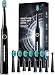 Electric Toothbrush, Sonic Toothbrushes with 8 Brush Heads 40000 VPM 5 Modes, Sonic Toothbrushes Fast Charge 4 Hours Last 30 Days (Black)