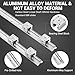 SBR16 800mm Linear Rail Guide SBR16 Fully Supported Linear Slide Rail with 4Pcs Industry-Standard SBR16UU Slide Ball Bearing Block, DIY CNC Parts X Y Z Linear Actuator