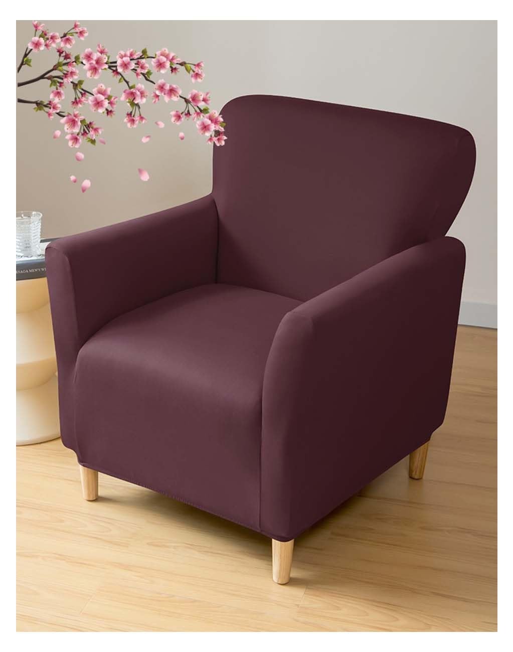 Stretch Armchair Covers for Chairs Slipcovers for Living Room Couch Covers for Chair Protectors Cover for Dogs/Pets/Kids, Pattern Jacquard 1 Seat Small Sofa Cover ( Color : #30 , Size : Small Sofa Cov