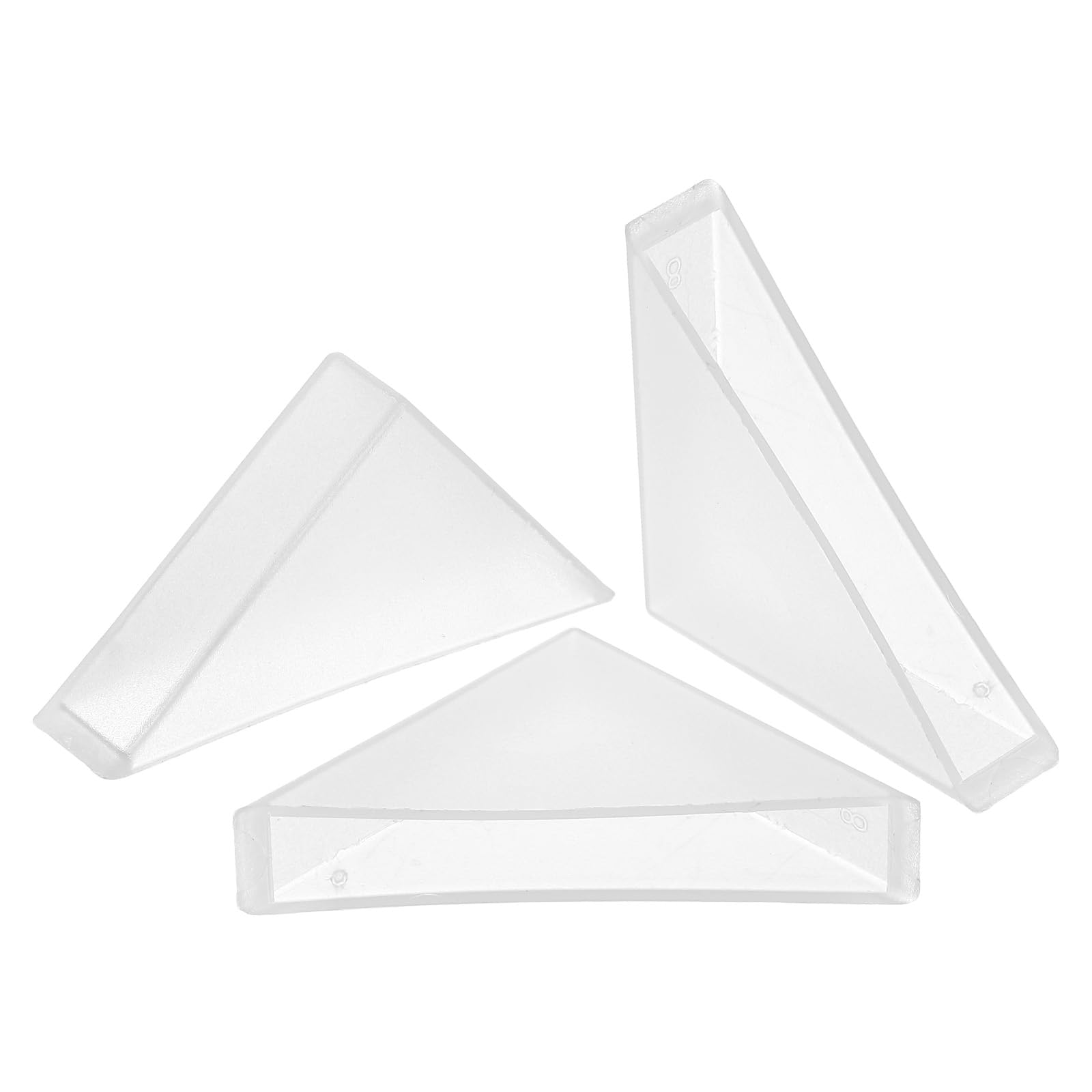 uxcell 8Pcs Plastic Corner Protectors 8x50mm Right Angle Shape Glass Corner Guards Cushion for Corner Protection of Glass, Mirror, Tile, White