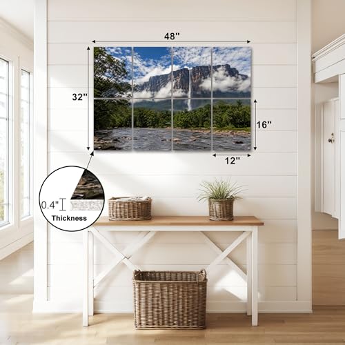8 Pack Paneles Acústicos Artísticos Absorbentes de Sonido Paneles Decorativos para Pared Autoadhesivos para Estudios de Grabación en Casa 48"x72" miniatura 2