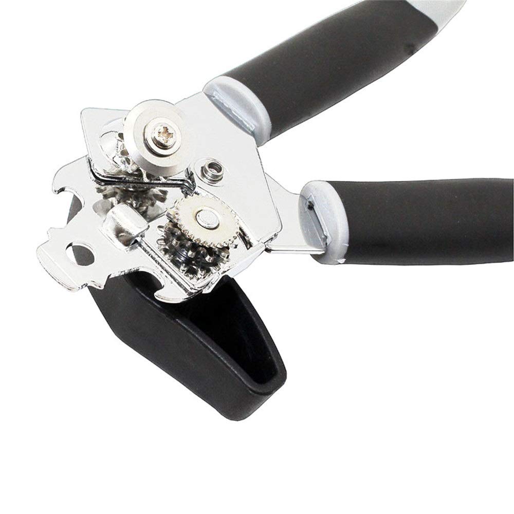 Apriscatole Apriscatole Manuale Bordo Liscio Apriscatole Manuale Cucina Manuale Apriscatole Multifunzionale Apriscatole Manuale (Color : Black, Size : One Size) (Black One Size)