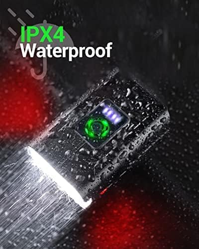 Victoper Luci Bici, Luce Bici Anteriore Posteriore Lumini Ultra Alti Luci Bicicletta LED modalità Multiple IPX 5 Ricaricabile Tramite USB Adatto per Maggior Parte delle Biciclette