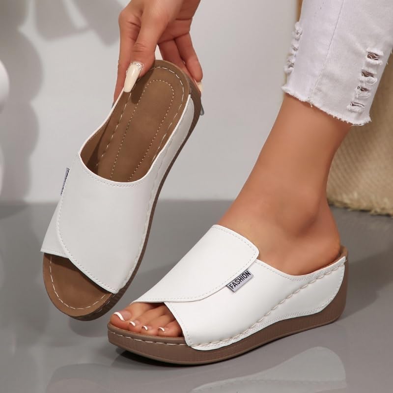 Ciabatte in Memory Foam Beauty e Benesser - Sostegno rinforzato dell'arco plantare- durevole in pelle premium