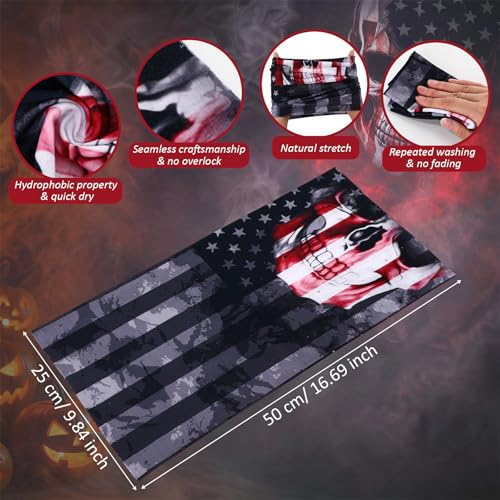 Image of Tarpop 12 /30 Pcs Neck Gaiters Scarf Elastic Wrap Headband Sweat Absorbing Bandana for Women Men Sports Yoga Running