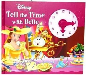 Hardcover Disney Tell the Time with Belle (Disney Clock Book) Book
