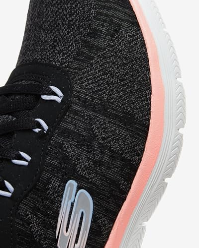Skechers Women's 149570 Flex Appeal 4.0 Sneaker, Black/Coral, 11 | Image 7