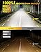 FAHREN 9005 9006 Bulbs Combo, 120,000LM 10X Ultra-Bright HB3 HB4 Led Bulbs,6500K Cool-White, 99% CANBUS Compatibility, Plug and Play, IP68 Waterproof HID fog bulbs, Pack of 4