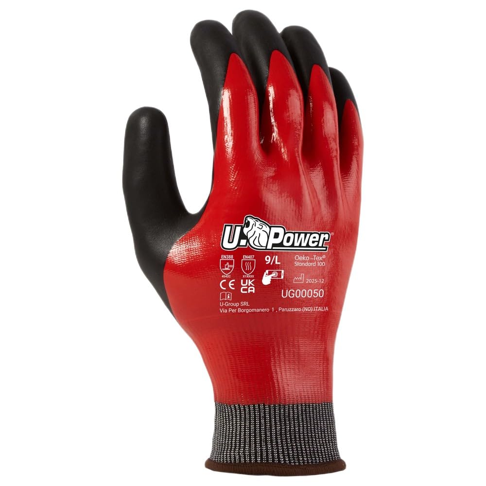UPOWER OIL PROOF TOP Arbeitshandschuhe 12 Paare 8