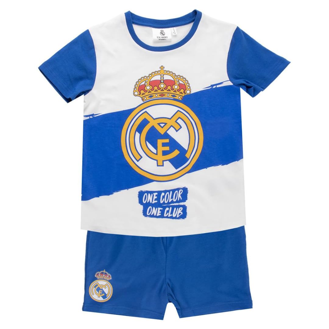 Pijama Corto Real Madrid niño y niña para Verano – Pijama Corto Real Madrid de Dos Piezas