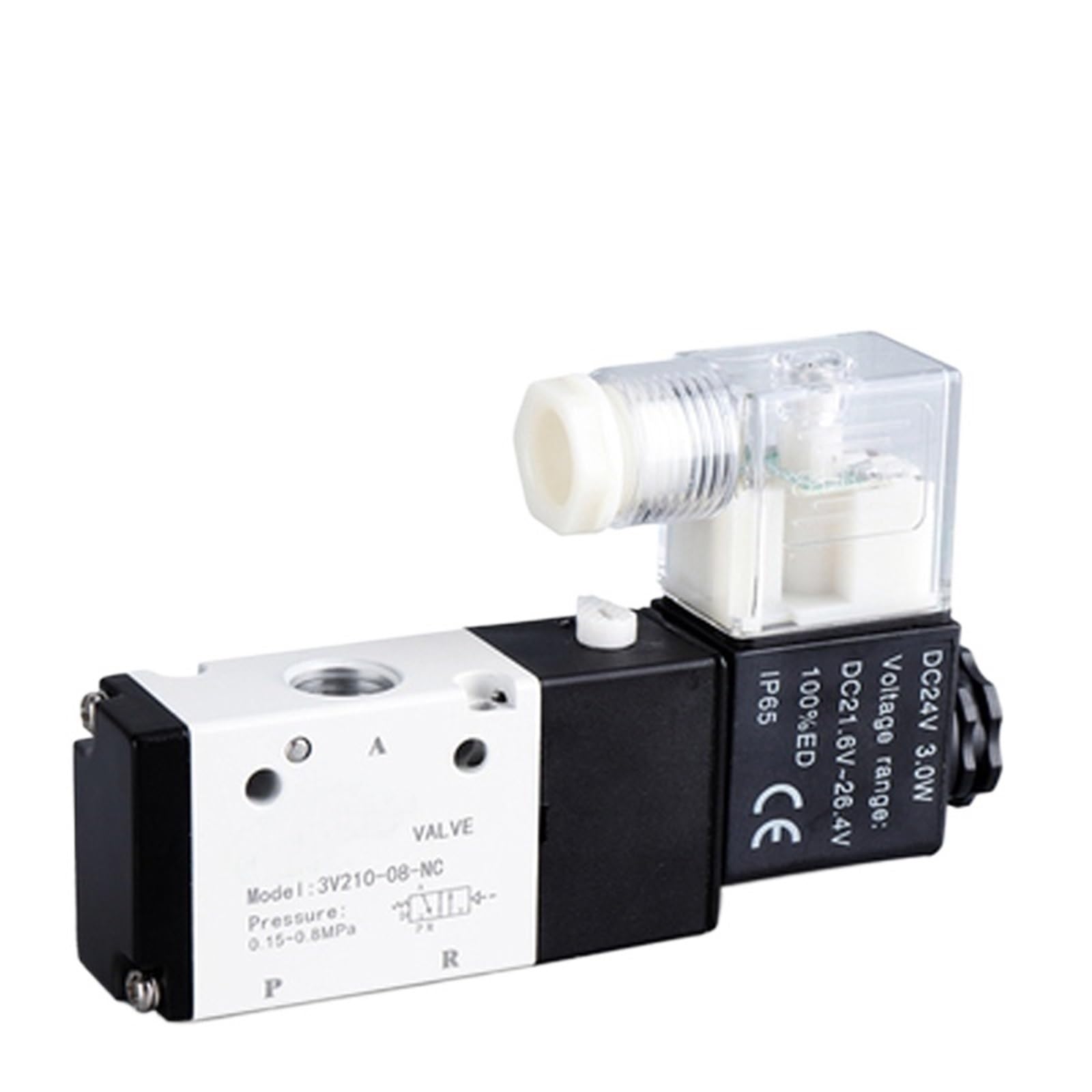 Électrovanne pneumatique 3V210-08 à haute réactivité avec raccordement 10mm