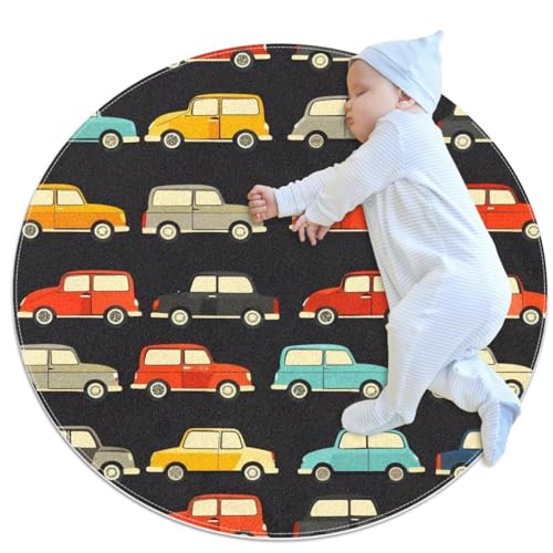 Tapis de salle de bain rond antidérapant pour sécuriser le sol enfant