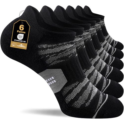 Niorasen Chaussettes Homme Femme de Sport, Chaussettes Basses Coton Courtes, Soquettes Homme...