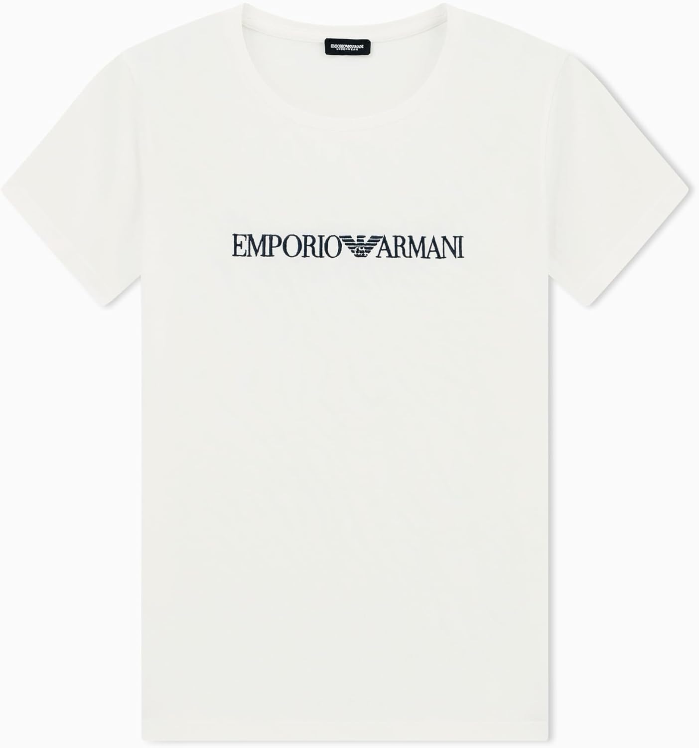 Emporio Armani Women's Everyday Cotton Short Sleeve Crew Neck Shirt