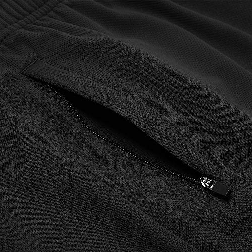 Men's Basketball Shorts Athletic Lightweight Dry-Fit Training Workout Shorts Zipper Pockets(Regular&Big and Tall) 5