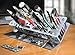 METALTER Screwdriver Rack, Small Tool Storage Holder for Desk Top, Work bench Organizer, Aluminum Alloy, Dark Grey