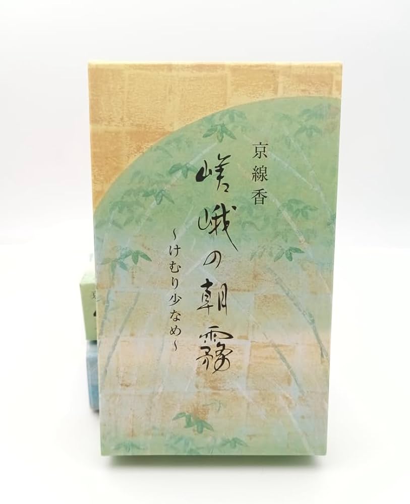 堂山オリジナル Amazon|お香 煙の少ない京線香 京都香彩堂山紫水明 自然の香りをお香に托したシリーズ (嵯峨の朝霧)|線香 オンライン通販