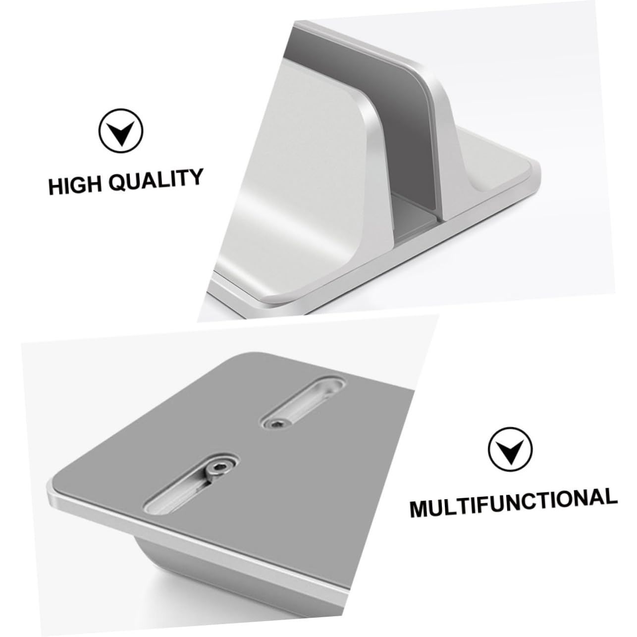 SHINEOFI Soporte Vertical para Laptop de Aleación de Aluminio Base para Ordenador Portátil Diseño Ergonómico y para Oficina y Estudio