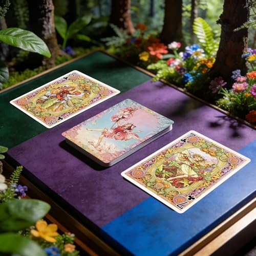 Baraja de Naipes Estilo Vintage de Elfos del Bosque miniatura 4