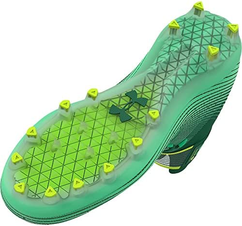Under Armour Men's Highlight Mc Football Shoe, Classic Green (301)/Vapor Green, 9 | Image 2