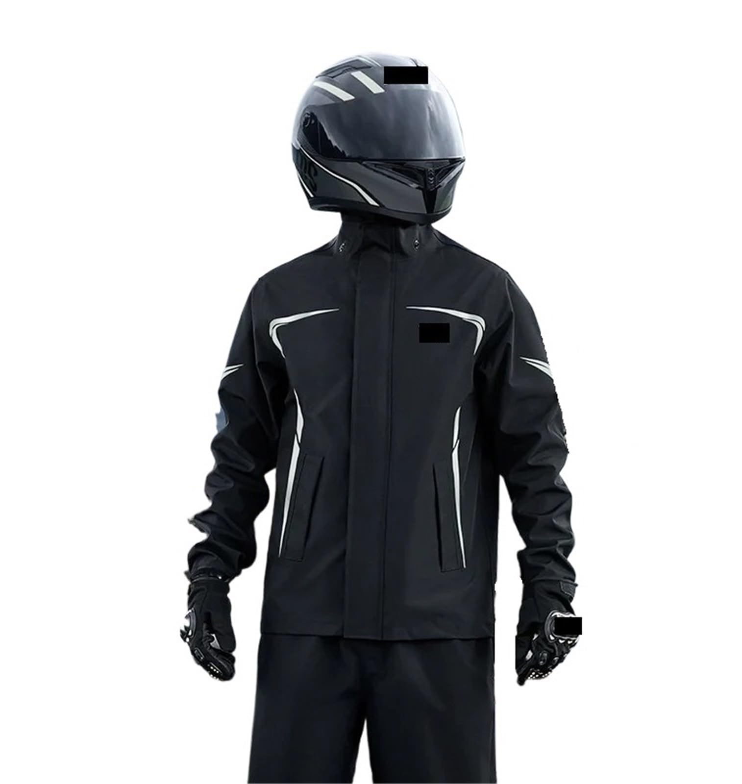 Traje de Agua 1 juego de pantalones impermeables for lluvia, traje impermeable dividido, for motocicleta, for hombre