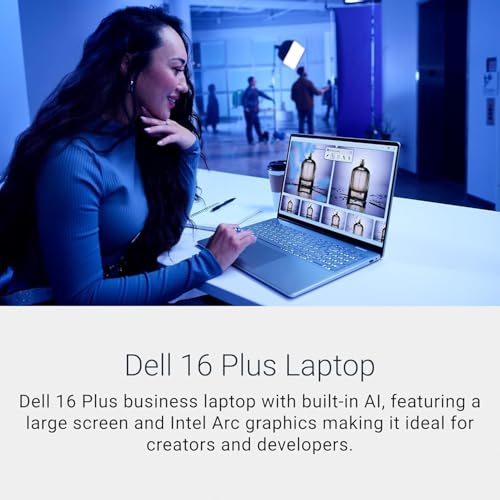 Image of Dell 16 Plus AI Business Laptop 16.0 inch Touch WUXGA Display (Intel Ultra 7-258 (Beat Ryzen 7 250) 32GB LPDDR5X, 2TB PCIe SSD, Backlit KB, Fingerprint, Thunderbolt 4, BT 5.4, WiFi 7, Webcam, Win11P)