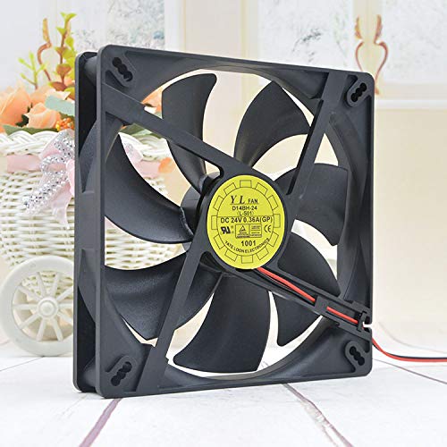 14cm 24V 0.36A 14025 D14BH-24 2pin Power Supply Silent Fan