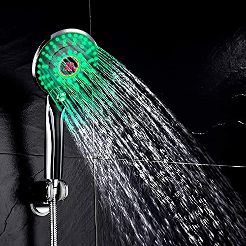 Regadera de mano LaseVe con LED y 3 modos de rociado miniatura 7