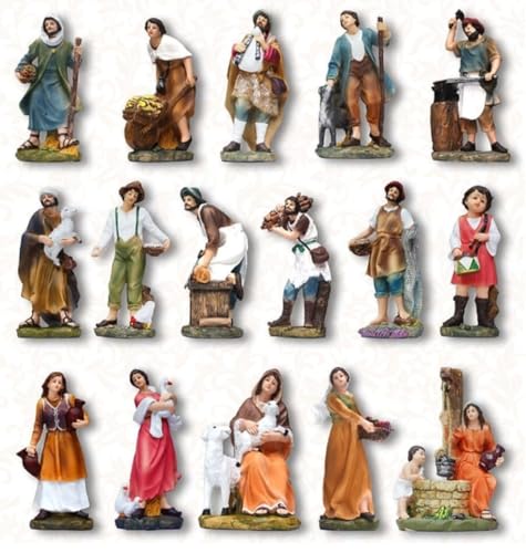 Image of KariGhar 16 pcs Village Set for Crib Set /Nativity Set for Home /Christmas /Gifting & Decoration - 8 Inch Set
