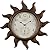 FirsTime & Co. Copper Sundeck Outdoor Wall Clock, Thermometer for Patio and Pool, Round, Metal, Rustic, 19 inches