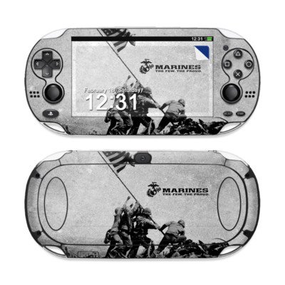 Flag Raise Design Protective Decal Skin Sticker (High Gloss Coating) for Sony Playstation PS Vita Handheld