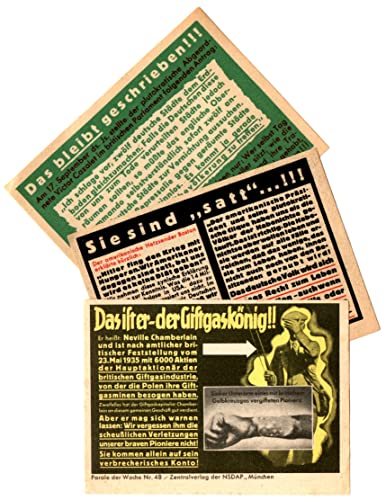 1939 NSDAP RARE ORIGINAL WW2 NAZI PROPAGANDA LEAFLET(S)! AMAZING WARTIME HISTORY (ALL in GERMAN) Non-Denominated Seller AU