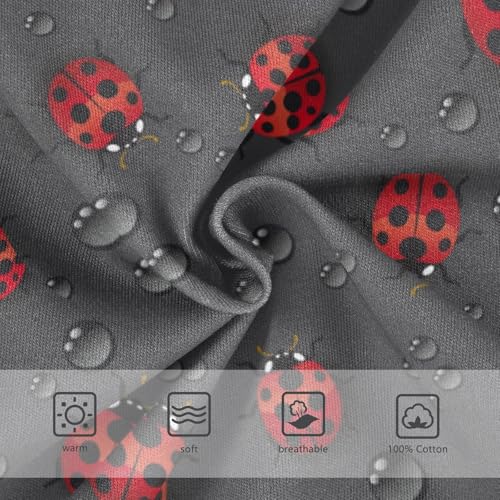 Boys' Exclusive Briefs Toddler Underwear 95% Combed Cotton Boxerbriefs 2T Ladybug and Water - Drop Pattern 313